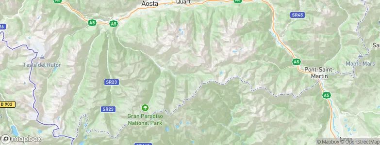 Cret, Italy Map