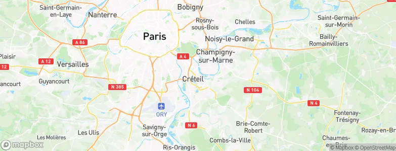 Créteil, France Map