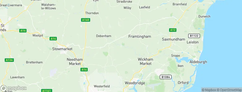 Cretingham, United Kingdom Map
