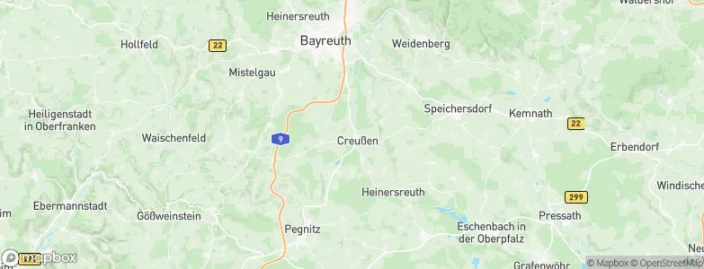 Creußen, Germany Map
