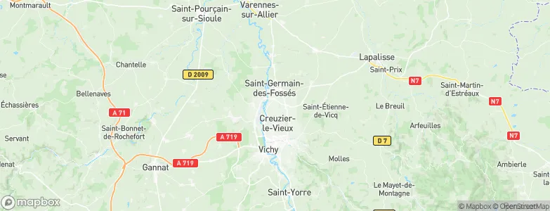 Creuzier-le-Neuf, France Map