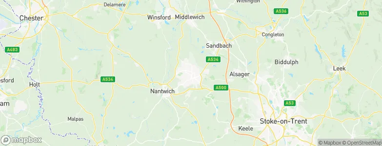 Crewe, United Kingdom Map