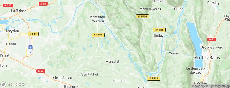 Creys-Mépieu, France Map