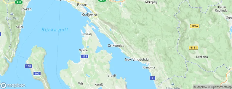 Crikvenica, Croatia Map