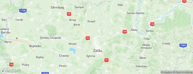 Crişeni, Romania Map