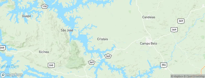 Cristais, Brazil Map