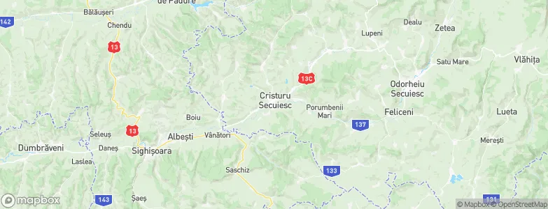 Cristuru Secuiesc, Romania Map