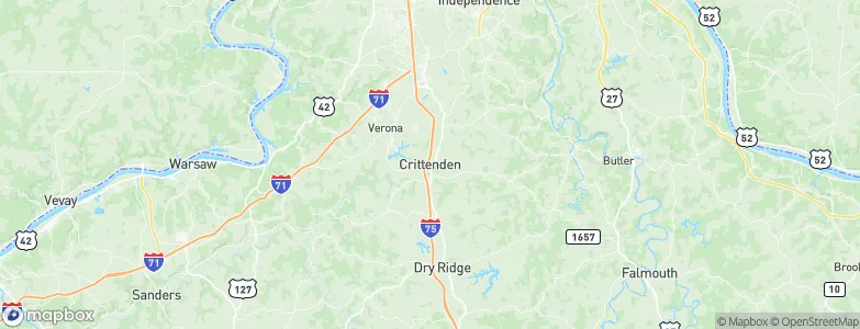 Crittenden, United States Map