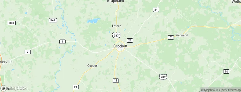 Crockett, United States Map