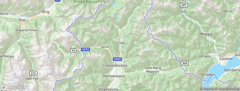 Crodo, Italy Map