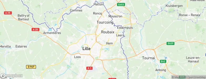 Croix, France Map