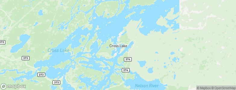 Cross Lake, Canada Map