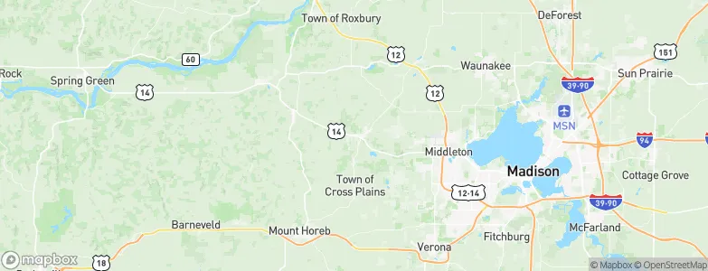 Cross Plains, United States Map