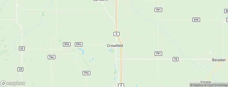Crossfield, Canada Map
