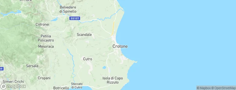 Crotone, Italy Map