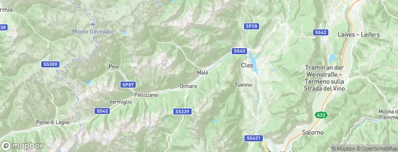 Croviana, Italy Map