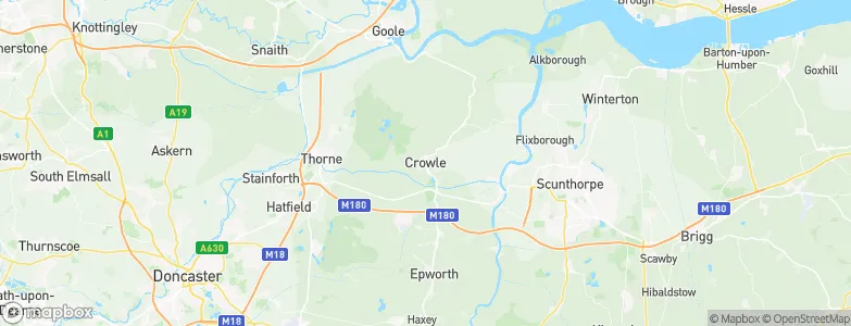 Crowle, United Kingdom Map