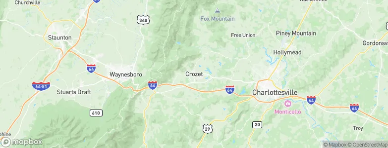 Crozet, United States Map