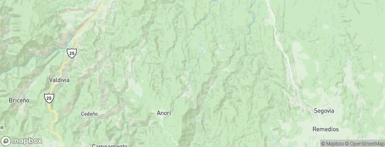 Cruces de Anorí, Colombia Map