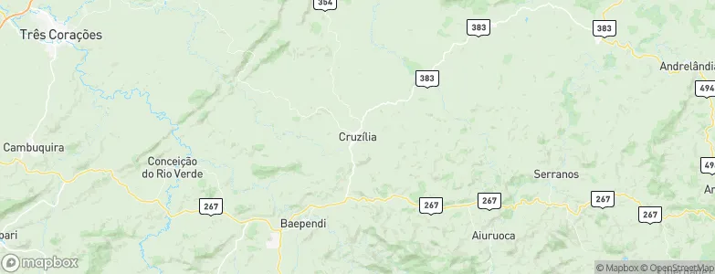 Cruzília, Brazil Map
