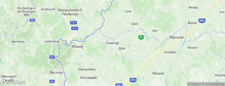 Csepreg, Hungary Map