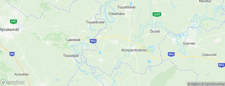 Cserkeszőlő, Hungary Map