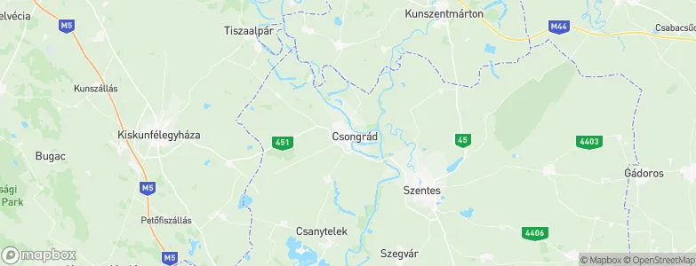 Csongrád, Hungary Map