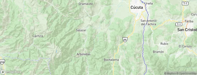 Cuajadoras, Colombia Map