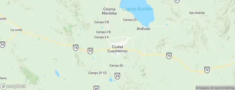Cuauhtémoc, Mexico Map