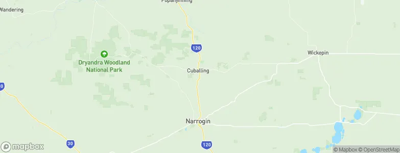 Cuballing, Australia Map