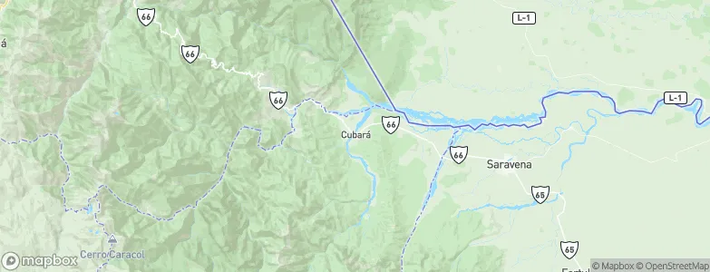 Cubara, Colombia Map