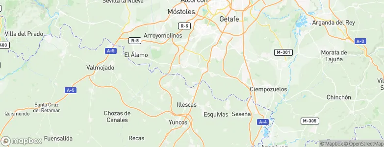 Cubas de la Sagra, Spain Map