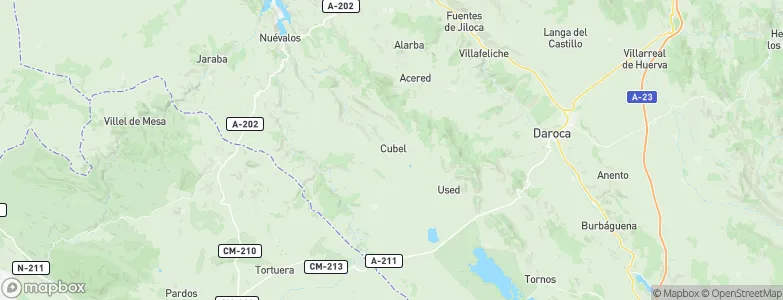 Cubel, Spain Map