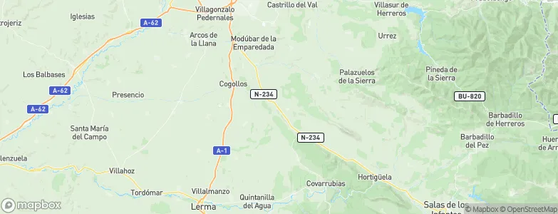 Cubillo del Campo, Spain Map