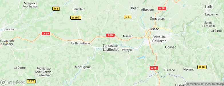 Cublac, France Map