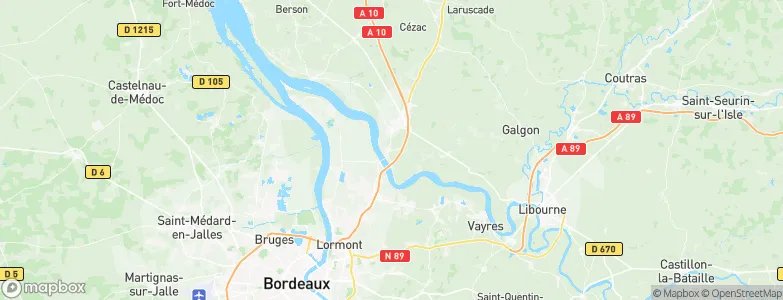Cubzac-les-Ponts, France Map