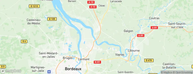 Cubzac-les-Ponts, France Map