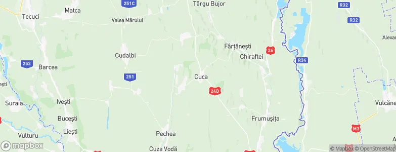 Cuca, Romania Map