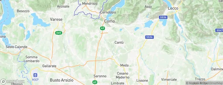 Cucciago, Italy Map