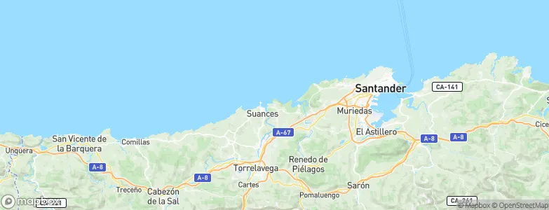 Cuchia, Spain Map