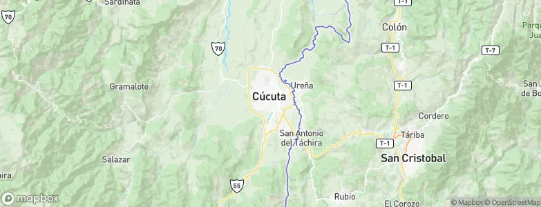 Cúcuta, Colombia Map