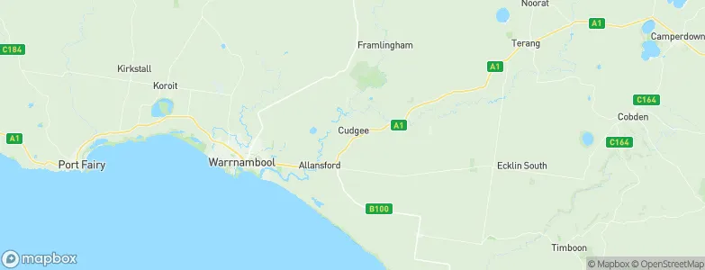 Cudgee, Australia Map