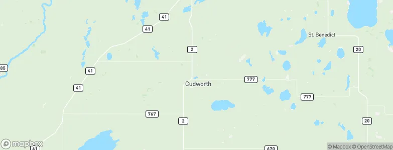 Cudworth, Canada Map