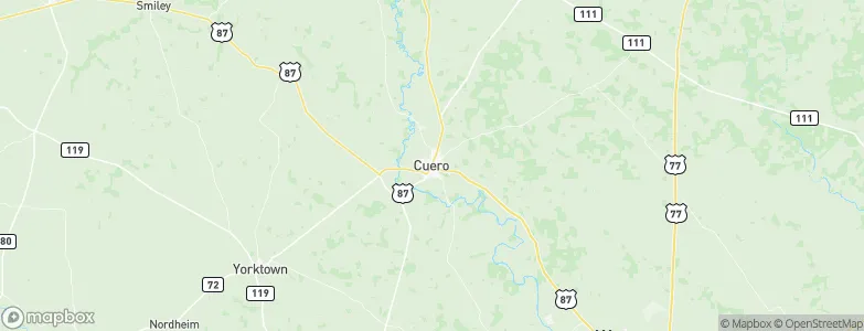 Cuero, United States Map
