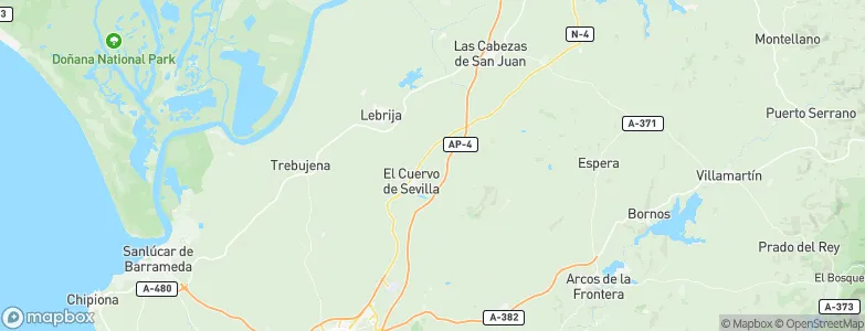 Cuervo de Sevilla, El, Spain Map