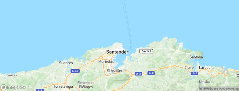 Cueto, Spain Map