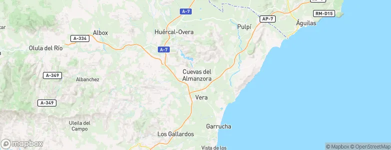 Cuevas del Almanzora, Spain Map
