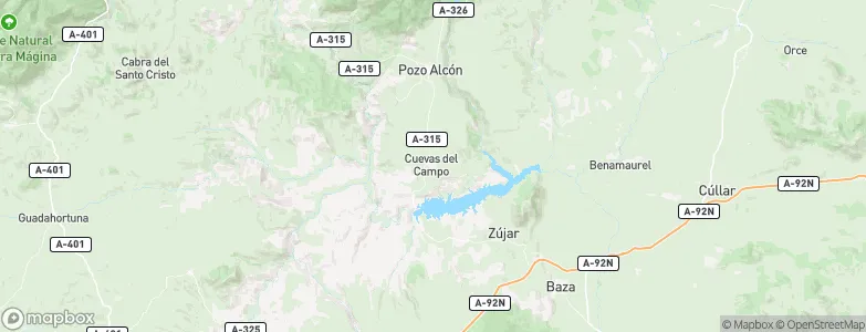 Cuevas del Campo, Spain Map