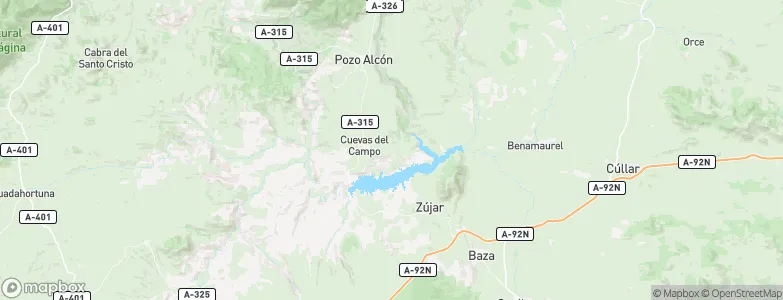 Cuevas del Campo, Spain Map