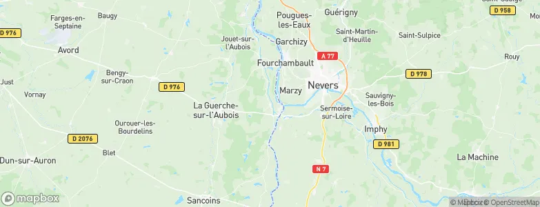 Cuffy, France Map